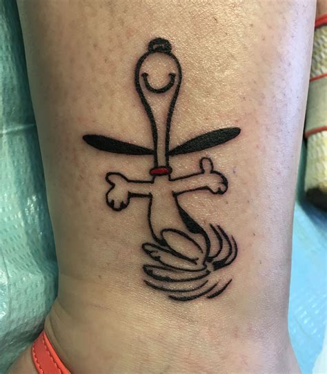 snoopy tattoo